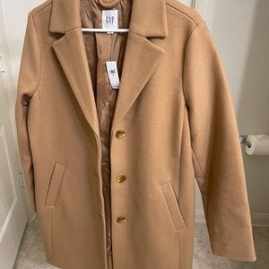 Gap Factory Long Topcoat Carmel Brown